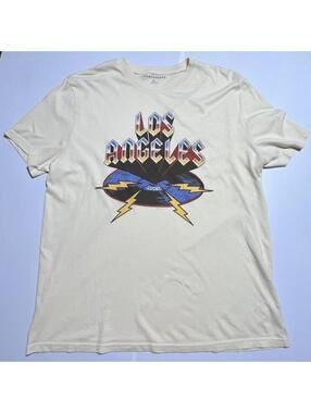 Lucky Brand Los Angeles Graphic T-Shirt XL Retro Rock n Roll Streetwear